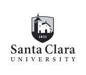 Santa Clarita Univeristy black and white LOGO